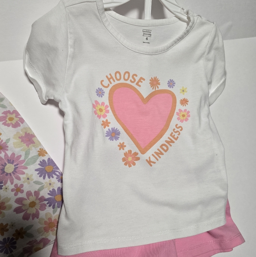Jensen Colorful Girls' Clothes Set - Yellow, Pink, White and Floral, Size 6 - Picture 5 of 15